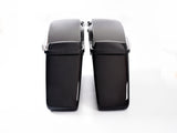 Sacs de selle dur pour les modèles Harley Touring (2014+) noir vif