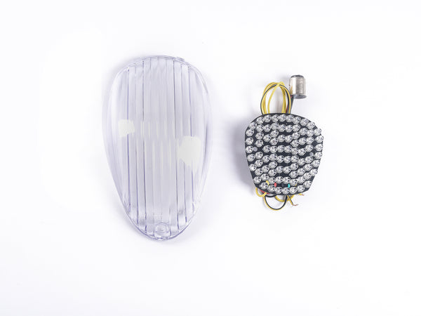 thumbnail image 2 of Bright2wheels LED Tail Light With Integrated Signals – Smoke – For Kawasaki Vulcan 800 Classic, 1500 Nomad, Vulcan 88/400 2 of 2