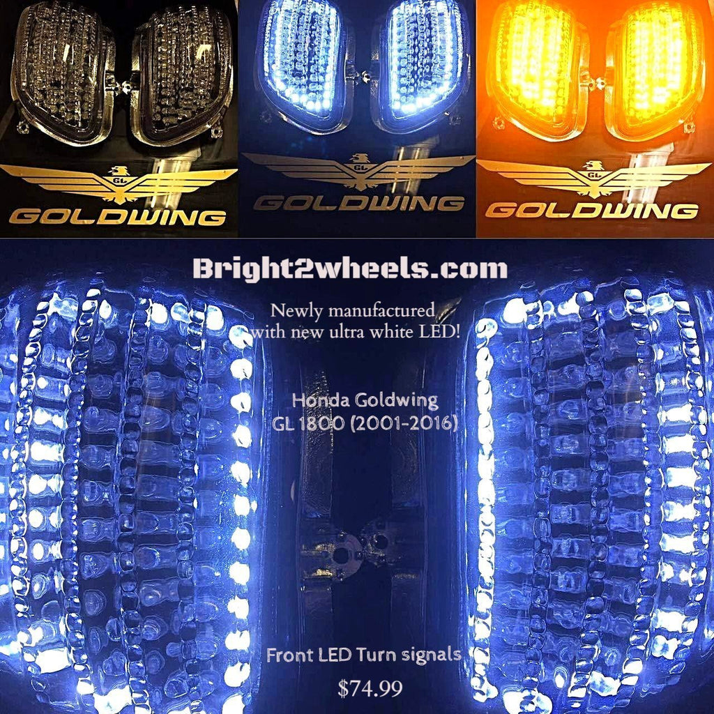 aVDB-moto Coppia di Indicatori di Direzione Anteriore compatibile con HONDA GL 1800 GOLDWING 2001-2017, GOLDWING 1800 F6B / BAGGER 2013-2018 (Fumè Scuro - Lampadina aVDB-moto Coppia di Indicatori di Direzione Anteriore compatibile con HONDA GL 1800 GOLDWING 2001-2017, GOLDWING 1800 F6B / BAGGER 2013-2018 (Fumè Scuro - Lampadina