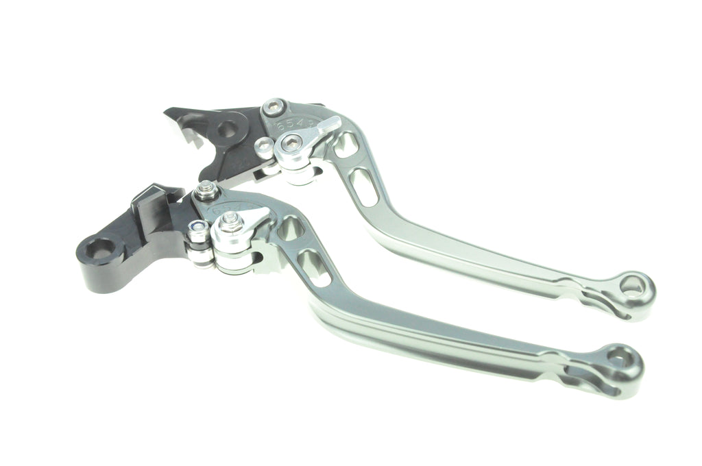 Short Red Adjustable Clutch & Brake Levers – Fits Yamaha FZ6 Fazer 2004-2010