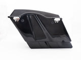 Extended stretched hard saddle bags with extended width Harley touring model 1994-2013 (vivid black)